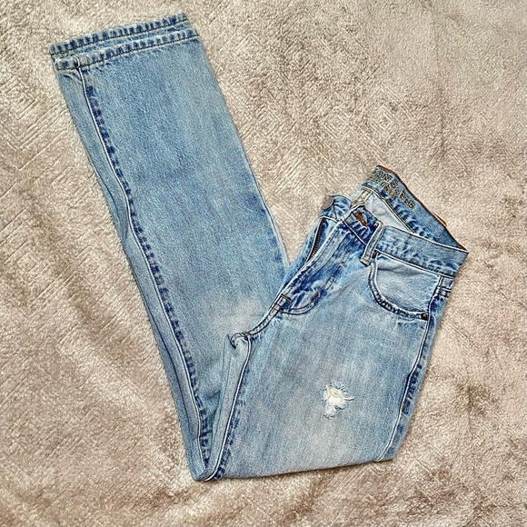 American Eagles Slim Straight Jeans Denim 100% Cotton Size US 26/28 - Pre-Loved - Picture 3 of 16